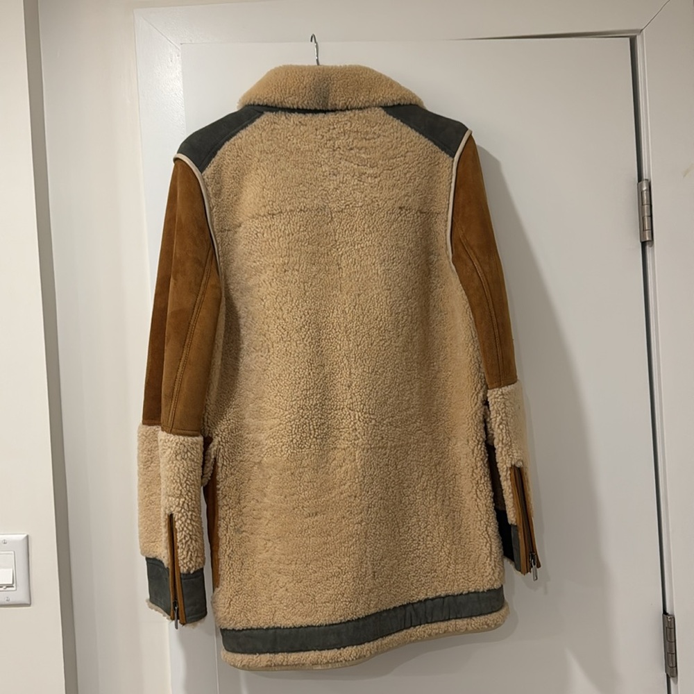 Shearling and Suede Scotch & Soda Coat Size Medium - Picture 2 of 6